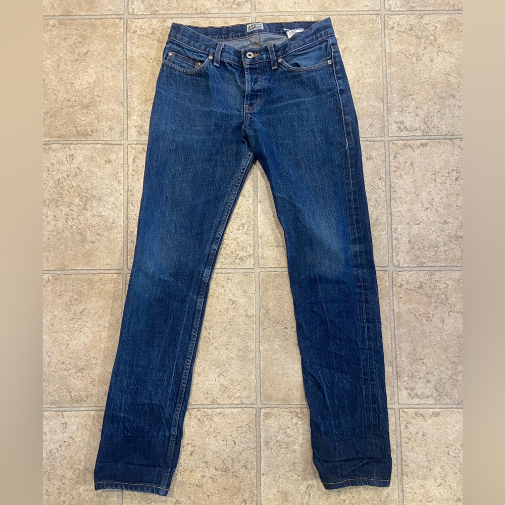 Naked & Famous Weird Guy Selvedge Dirty Fade Denim Jeans